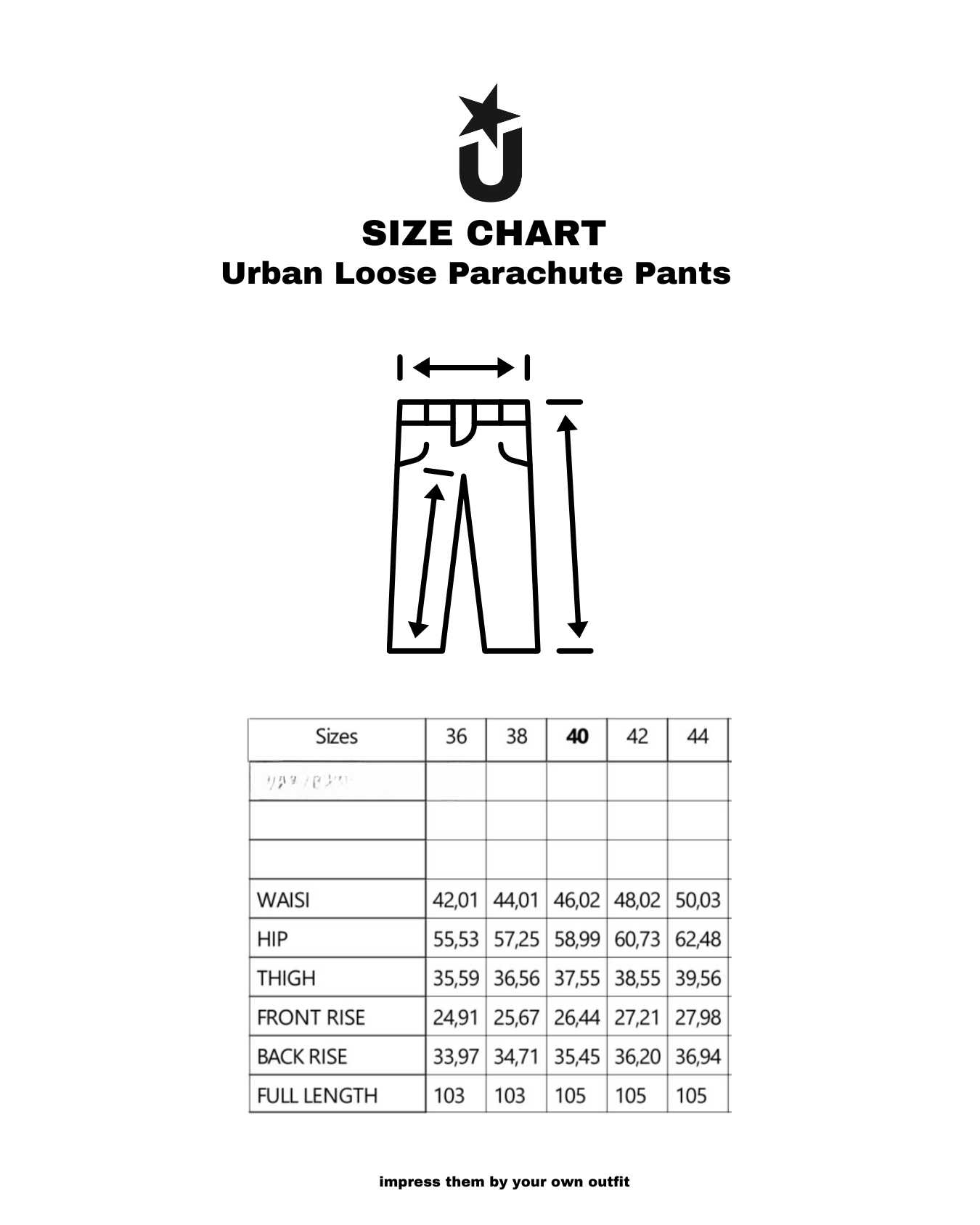 Urban Loose Parachute Pants - Black