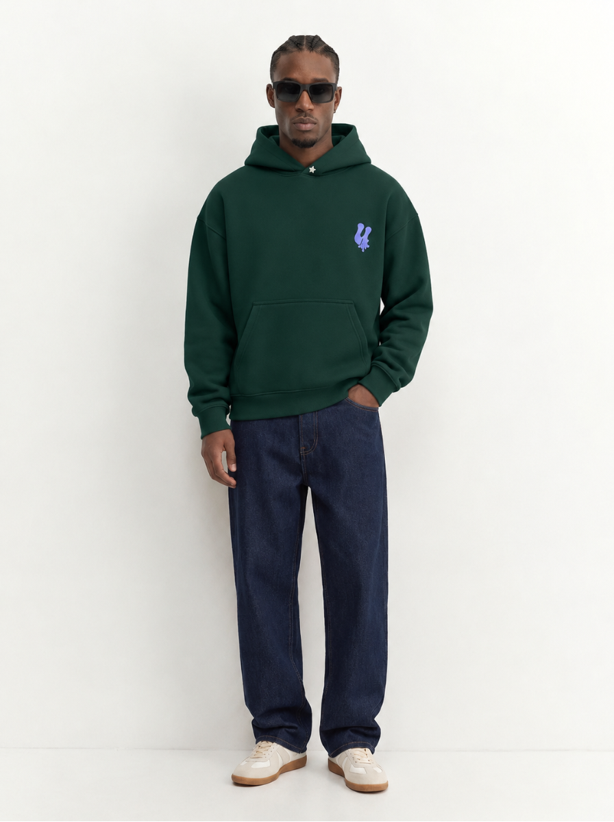 Stay On Top Oversize Hoodie Green