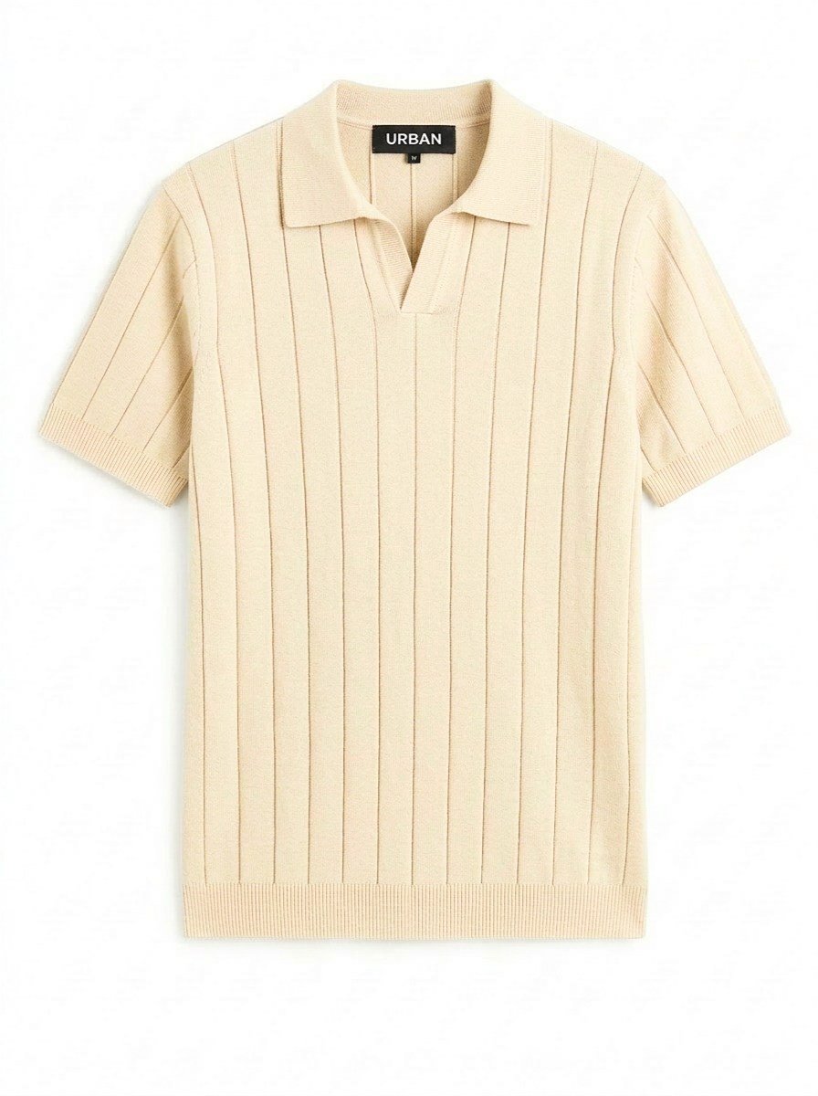 URBAN BIG V SHIRT- BAIGE