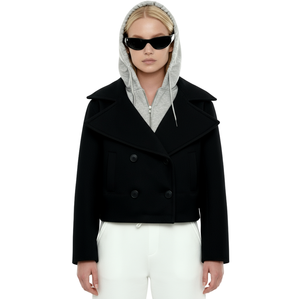 Blazer x Hoodie - Black