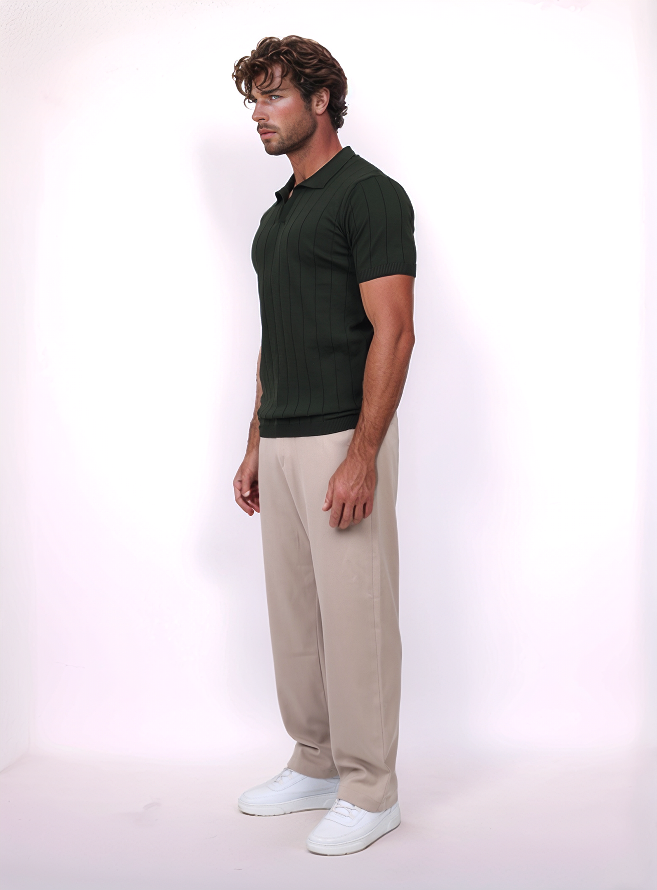 URBAN BIG V SHIRT- OLIVE