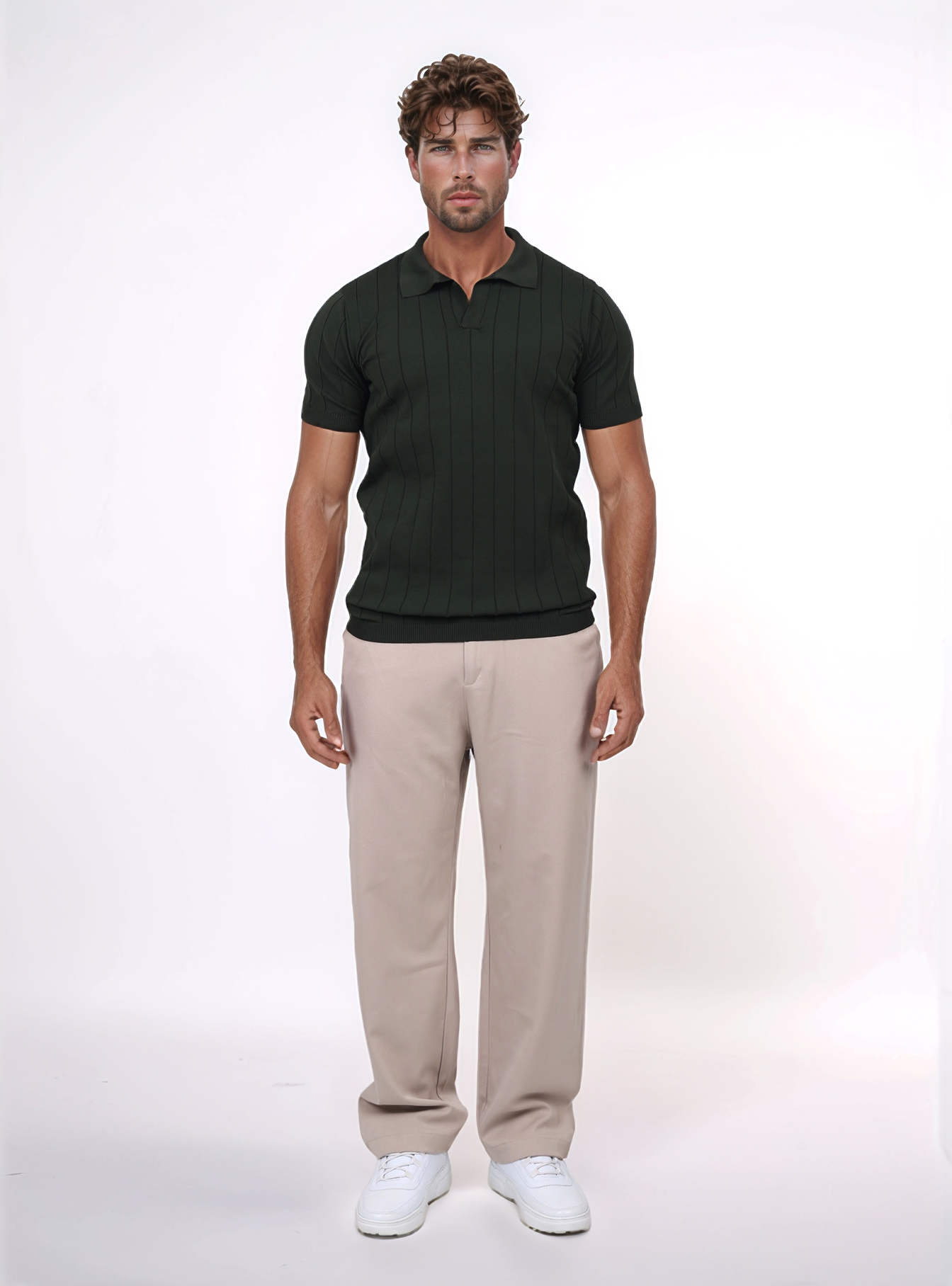 URBAN BIG V SHIRT- OLIVE