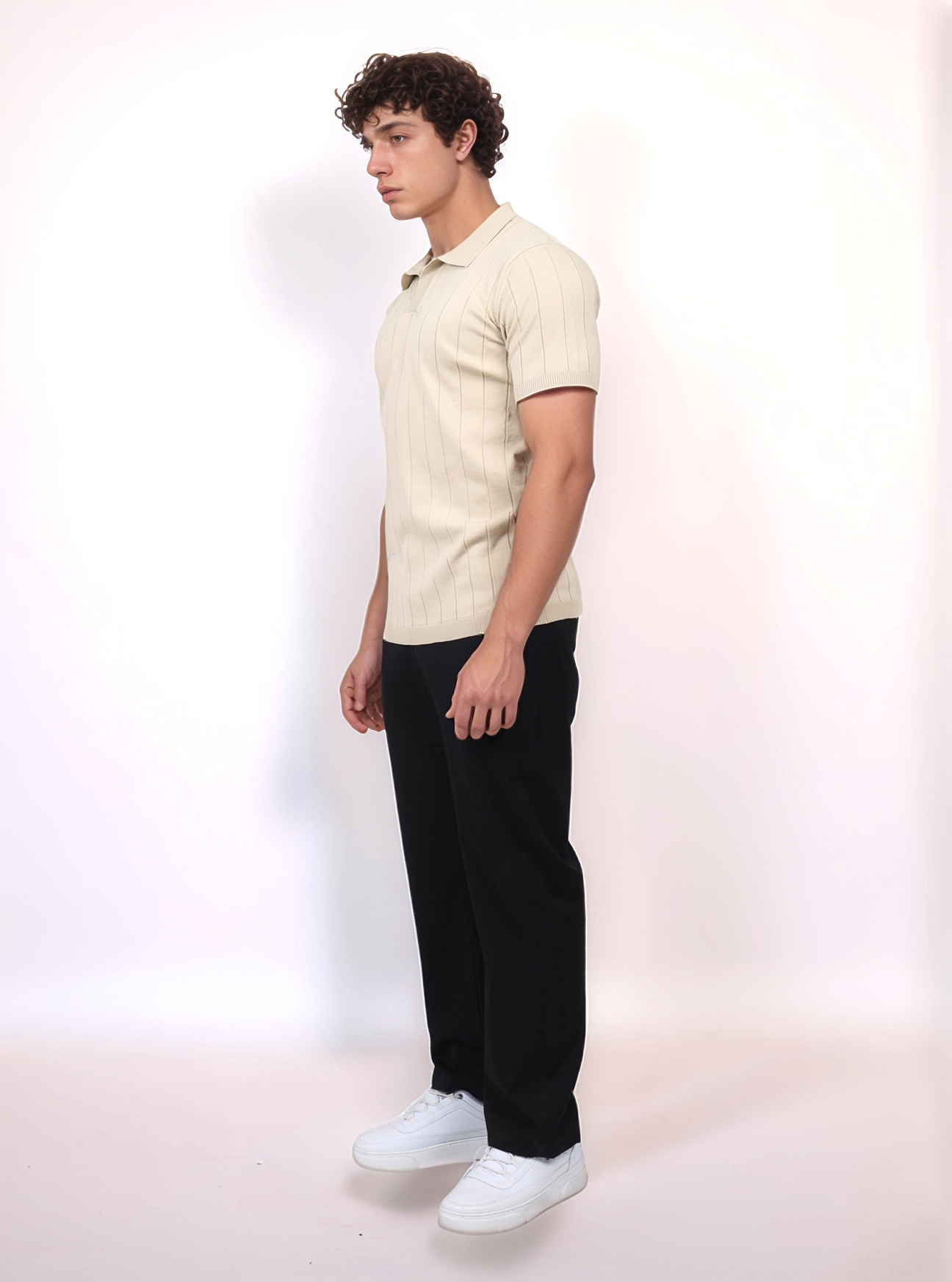 URBAN BIG V SHIRT- BAIGE