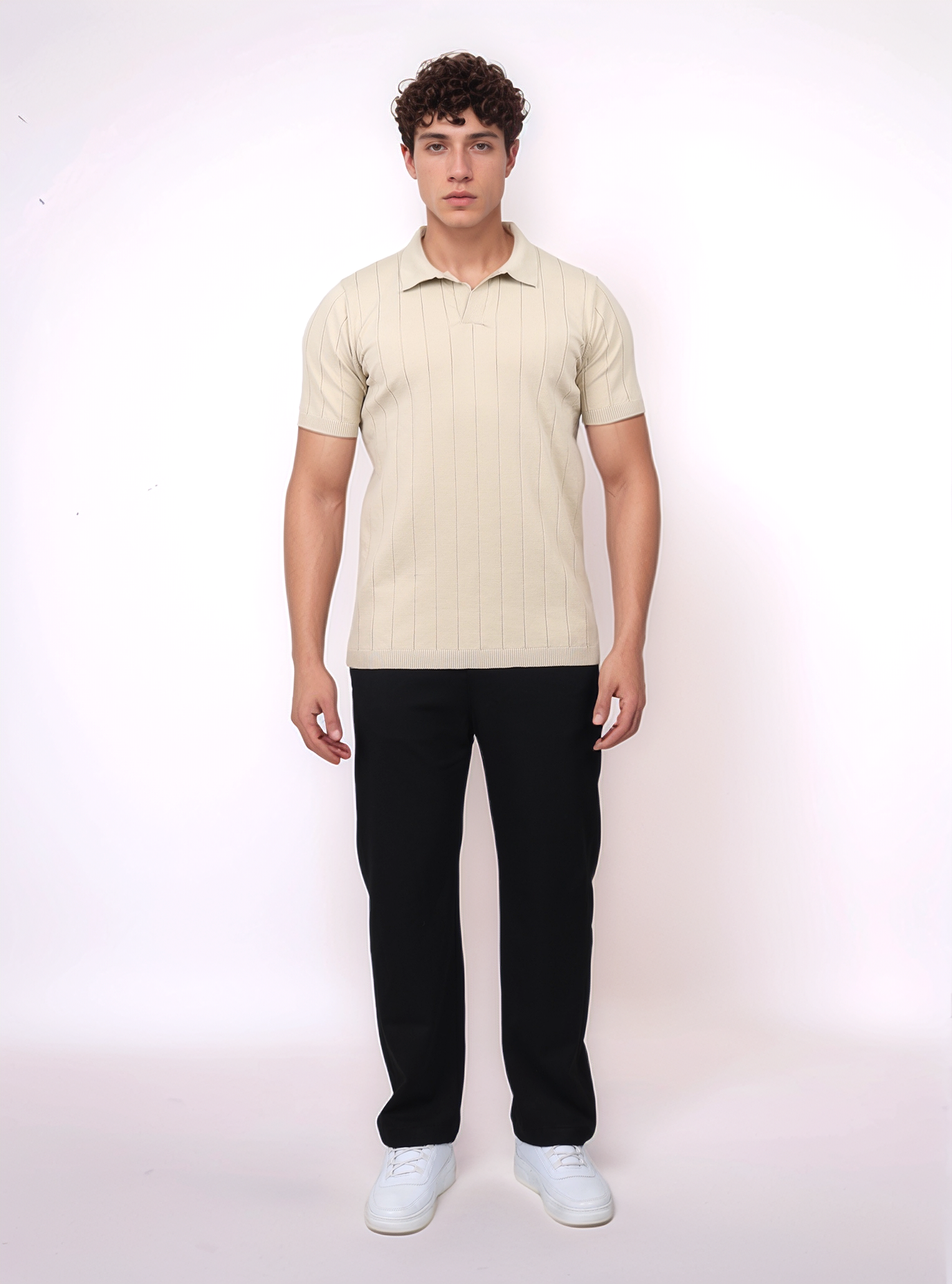 URBAN BIG V SHIRT- BAIGE
