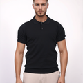 URBAN BASIC POLO SHIRT - BLACK