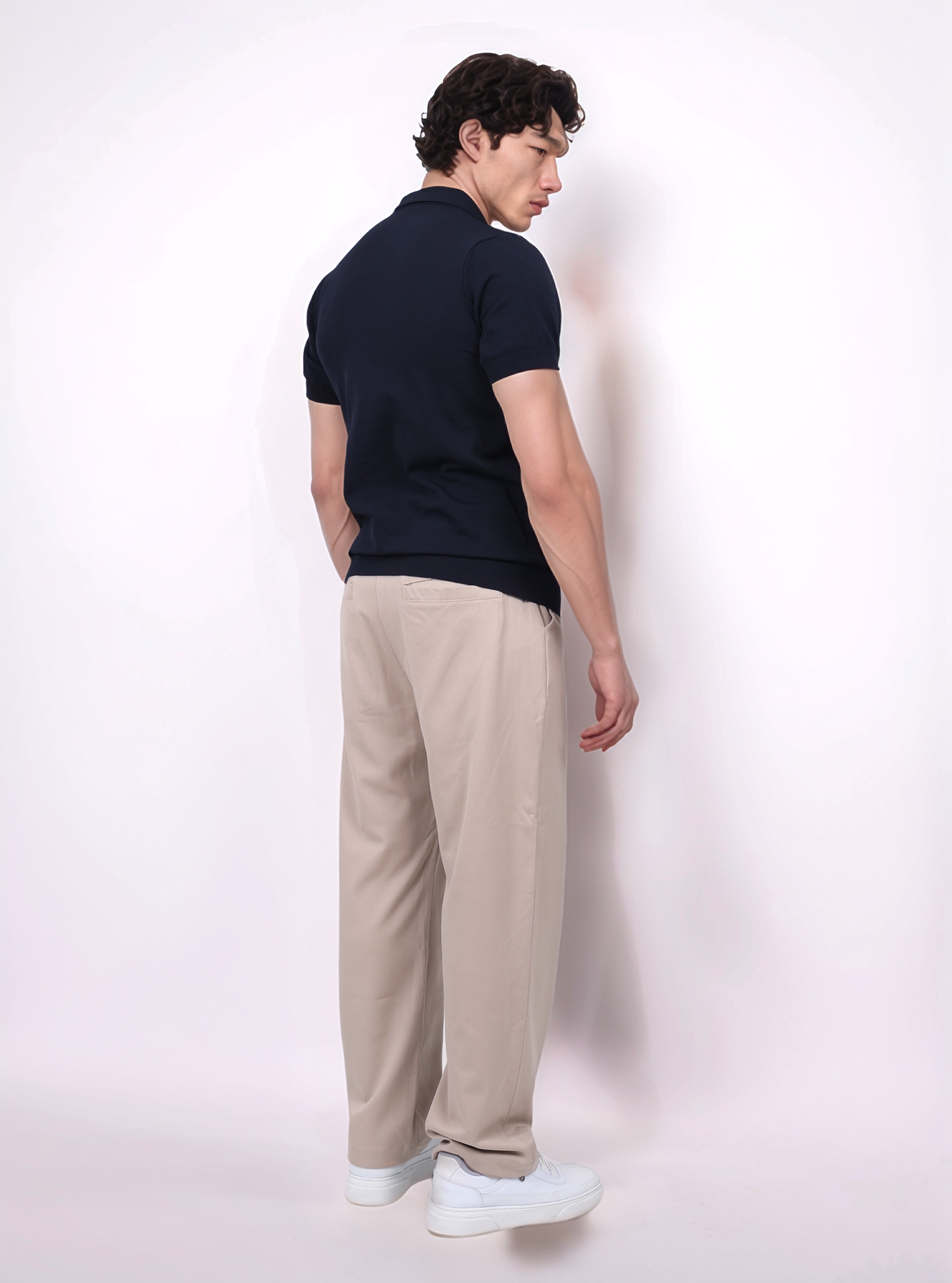 URBAN BASIC POLO SHIRT - NAVY