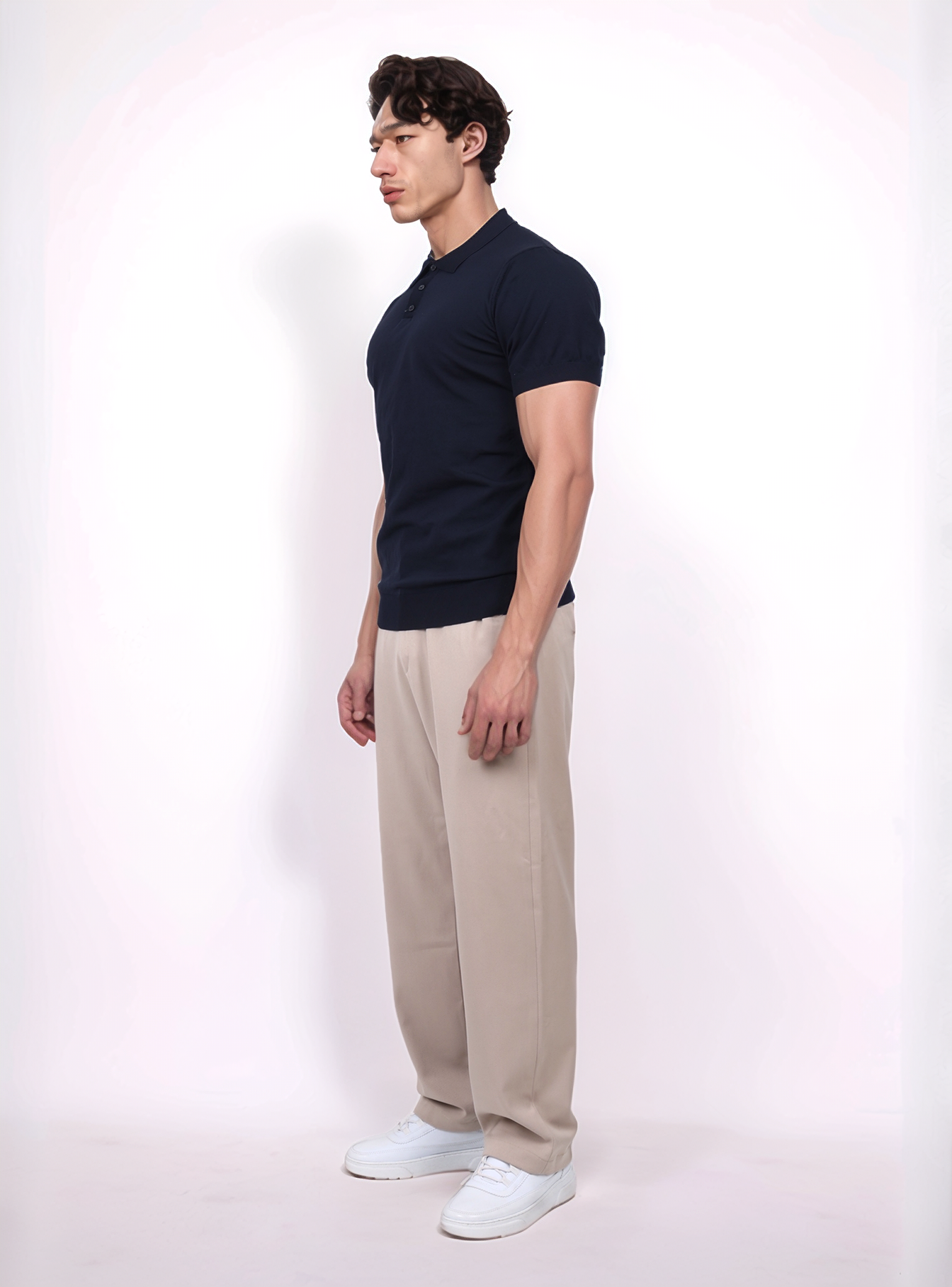 URBAN BASIC POLO SHIRT - NAVY