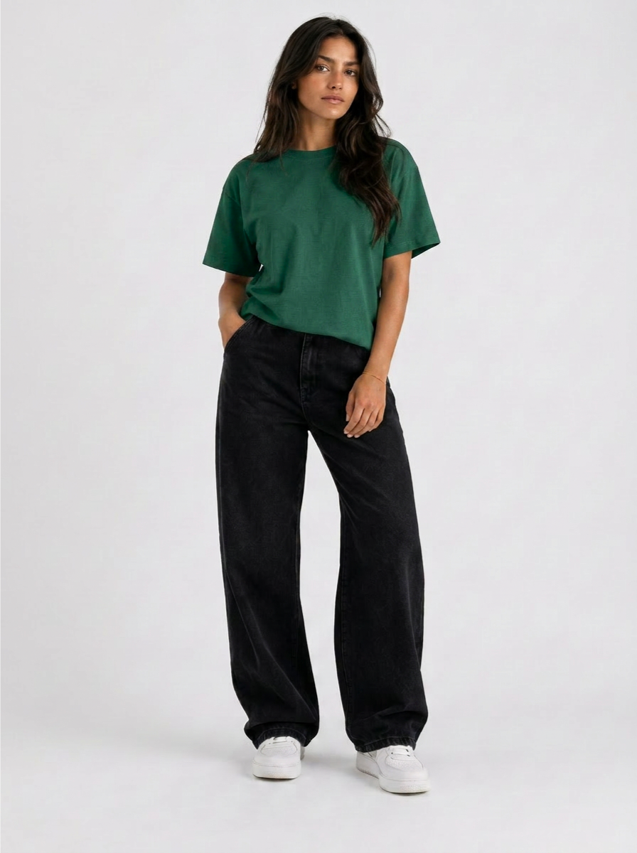 OLIVE BASIC T SHIRT