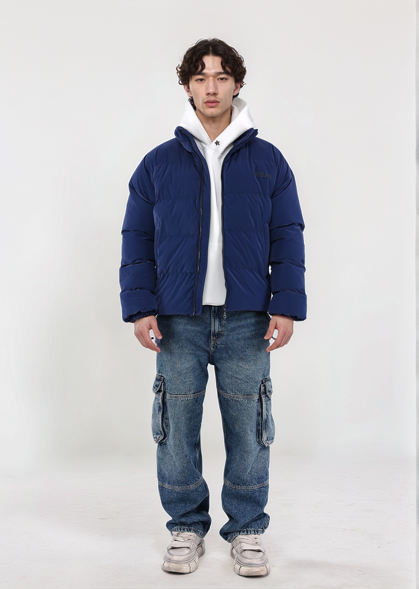 Navy Puffer Jacket