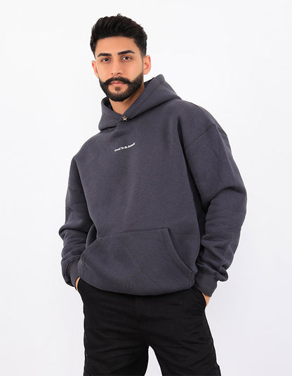 Proud To Be Kuwaiti Oversize Hoodie Gray