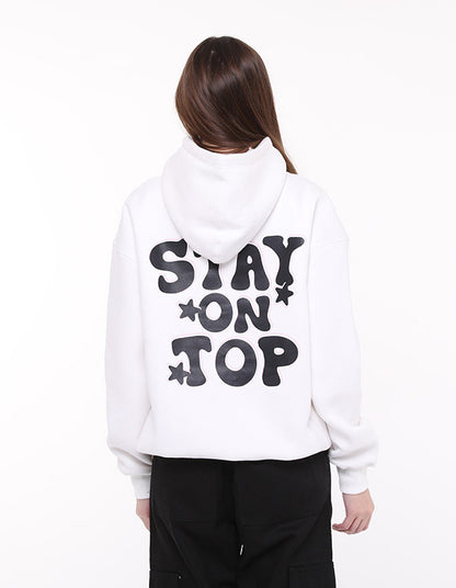 Stay On Top Oversize Hoodie Offwhite