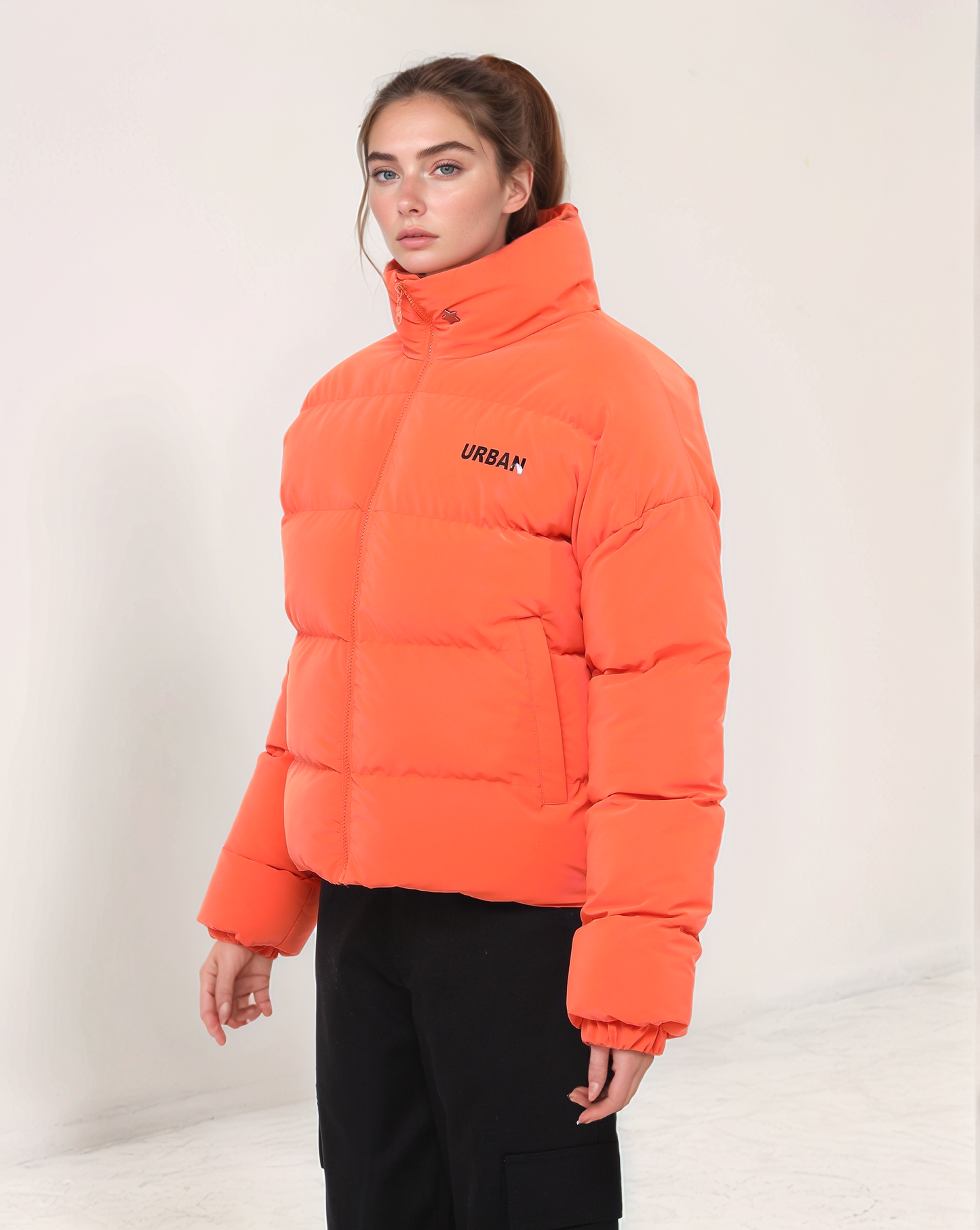 Urban Puffer Jacket Orange