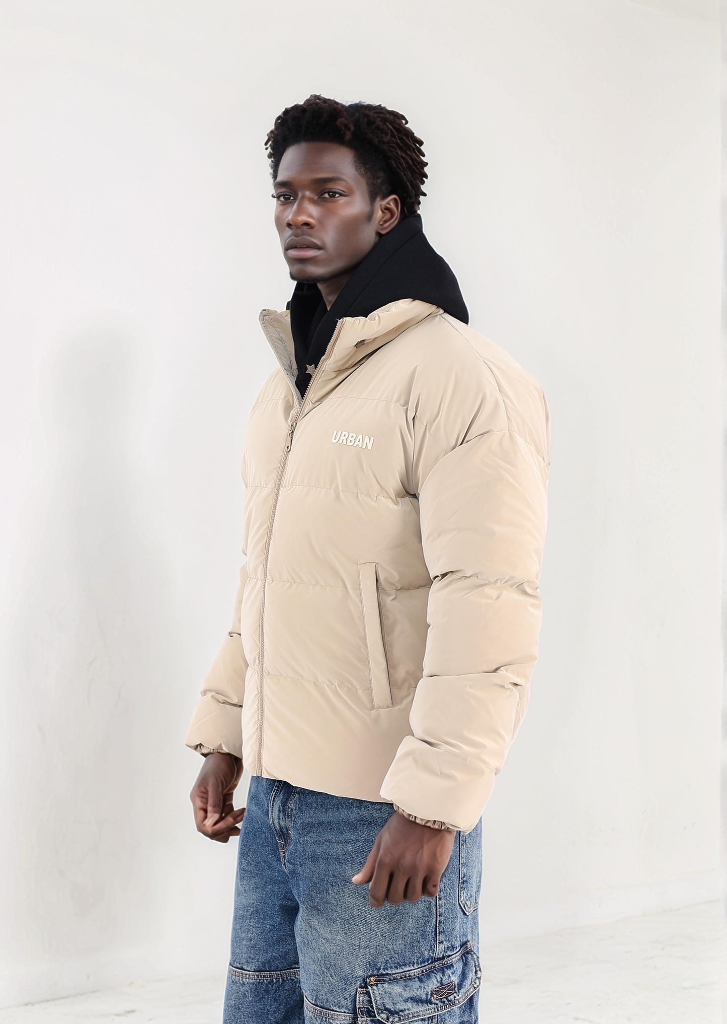 Beige Puffer Jacket