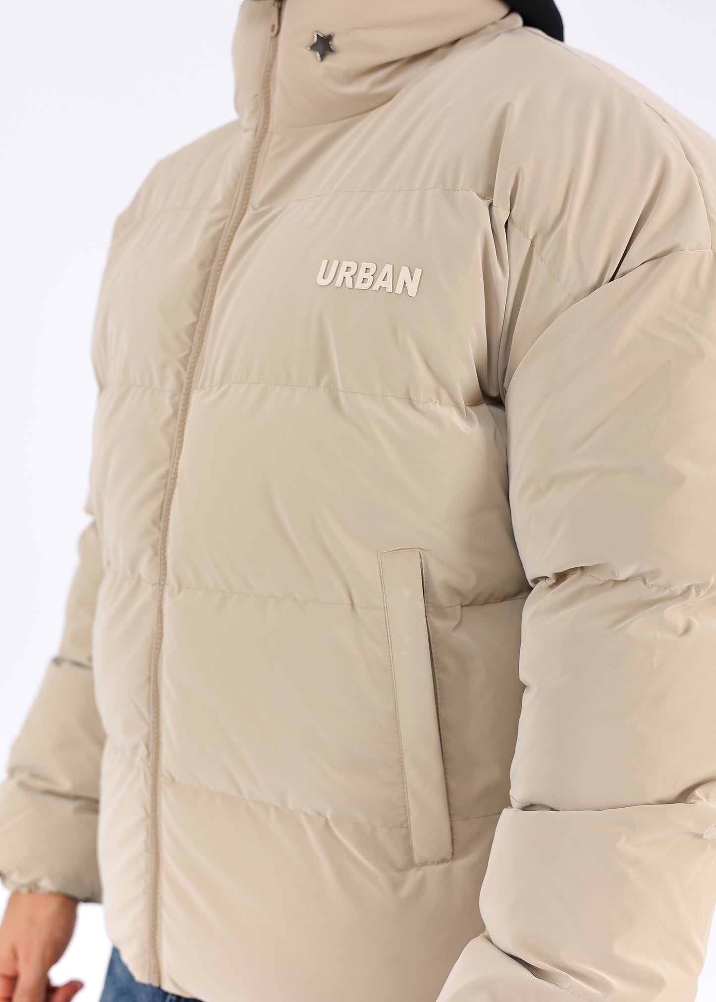 Beige Puffer Jacket