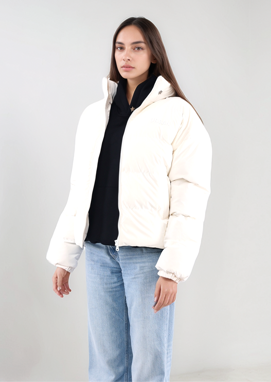 White Puffer Jacket