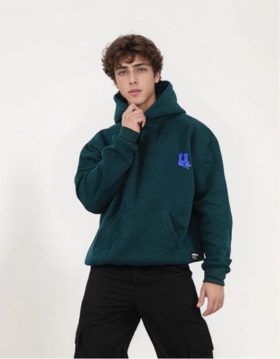 Stay On Top Oversize Hoodie Green