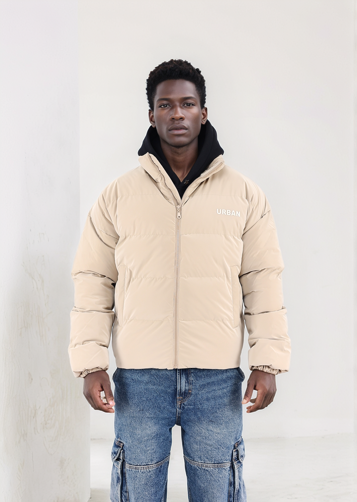 Beige Puffer Jacket