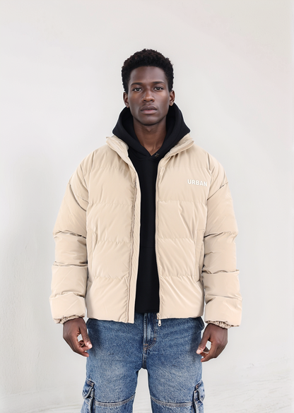 Beige Puffer Jacket