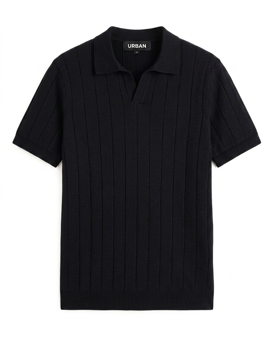 URBAN BIG V SHIRT- BLACK