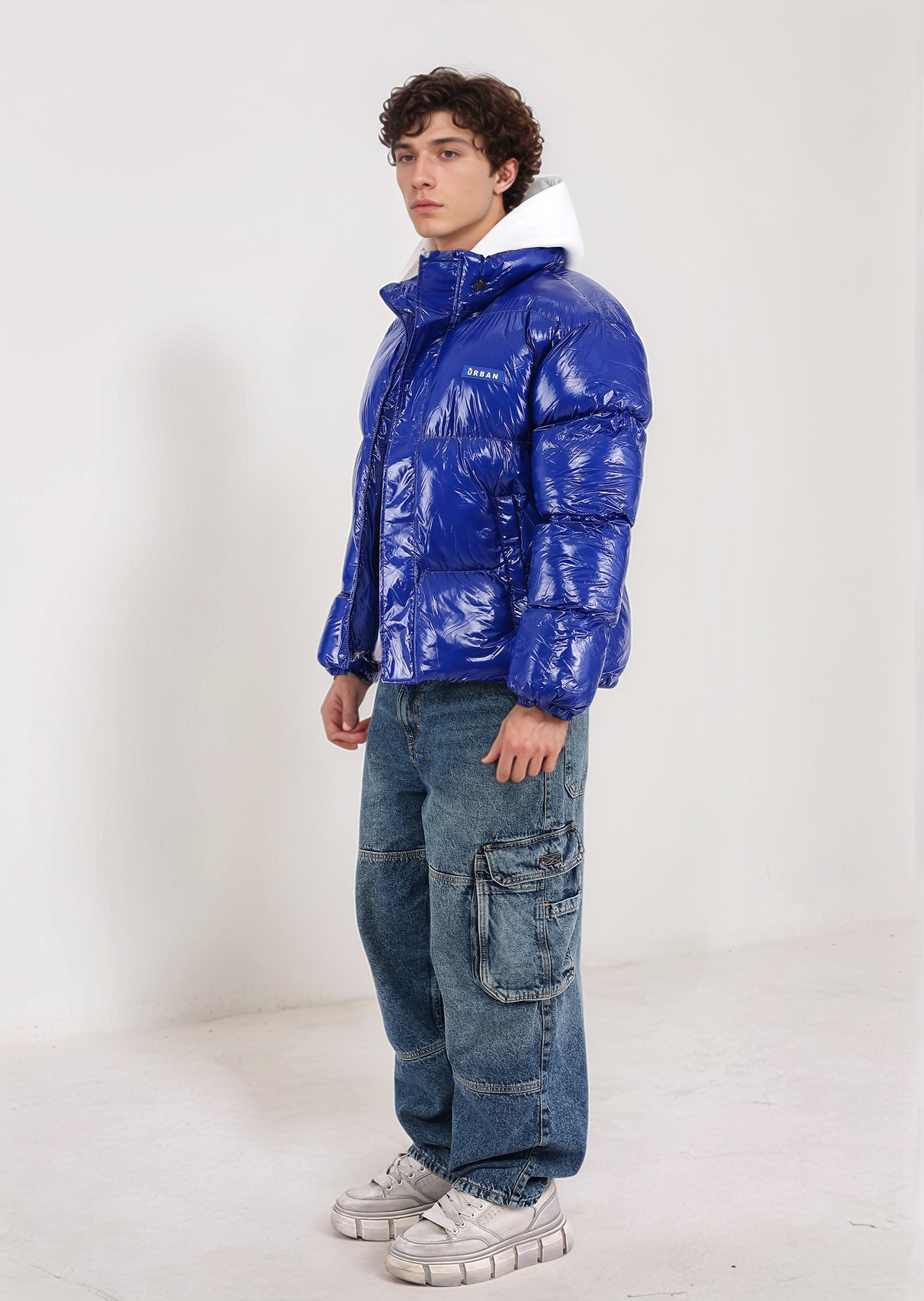 Shiny Blue Puffer Jacket