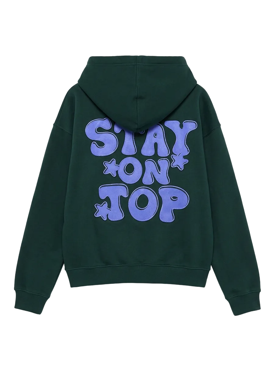 Stay On Top Oversize Hoodie Green