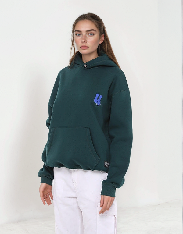 Stay On Top Oversize Hoodie Green