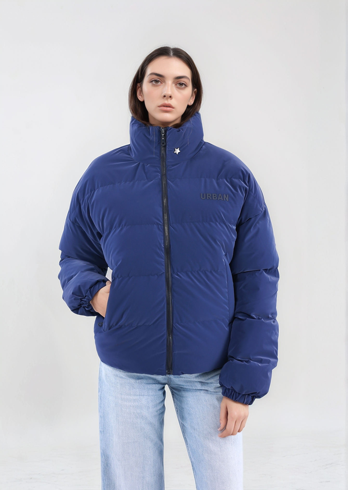 Navy Puffer Jacket