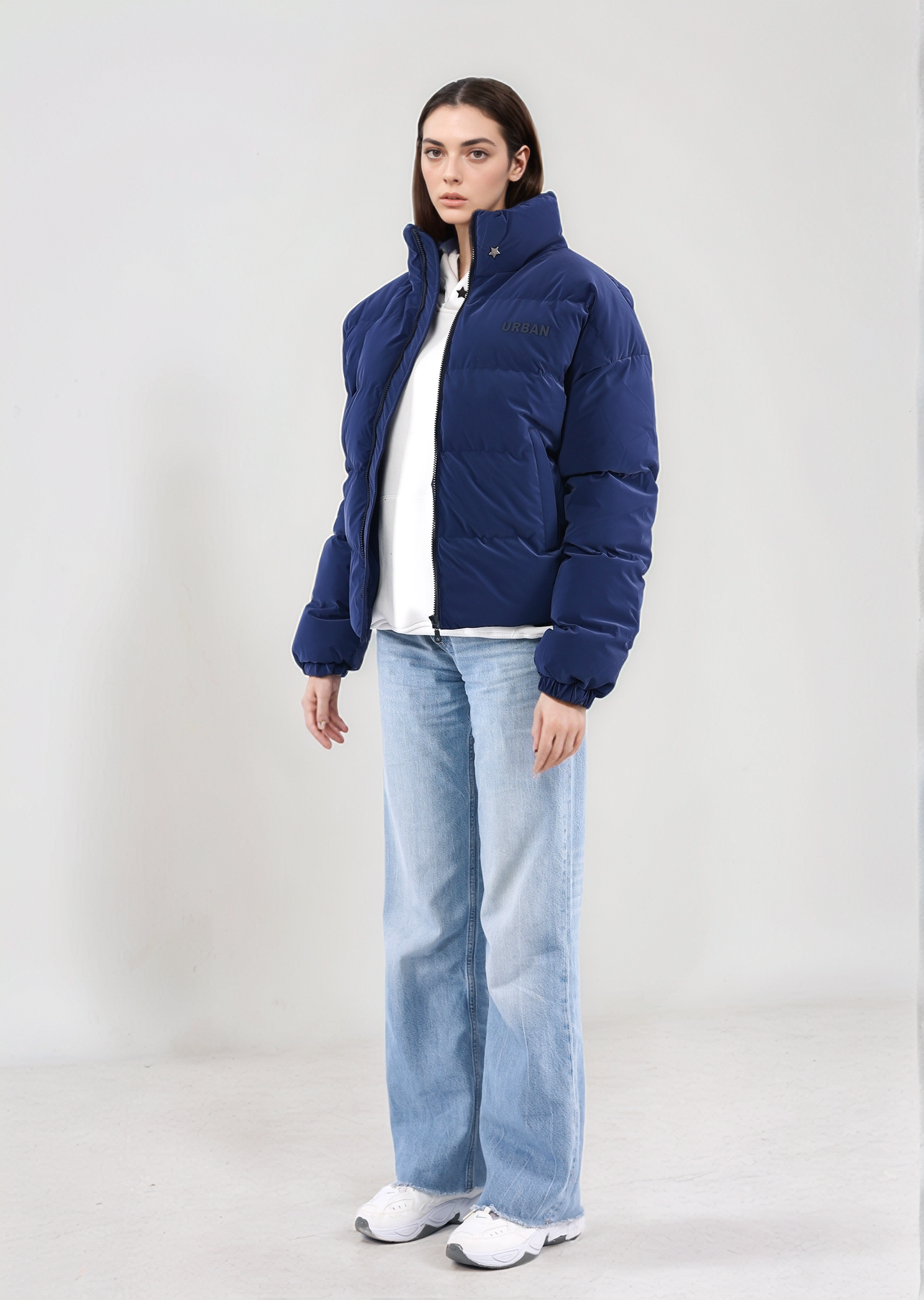 Navy Puffer Jacket