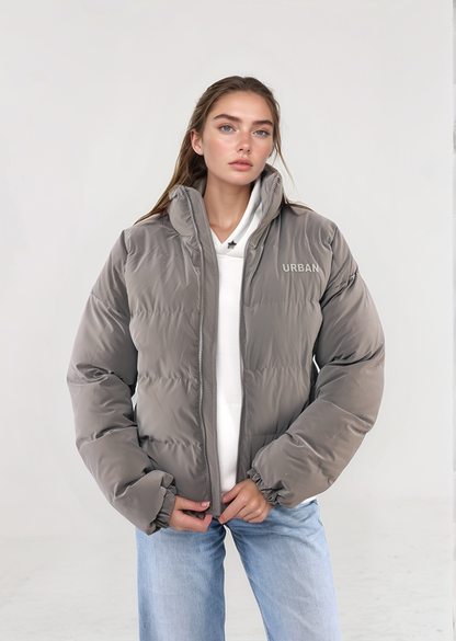 Gray Puffer Jacket