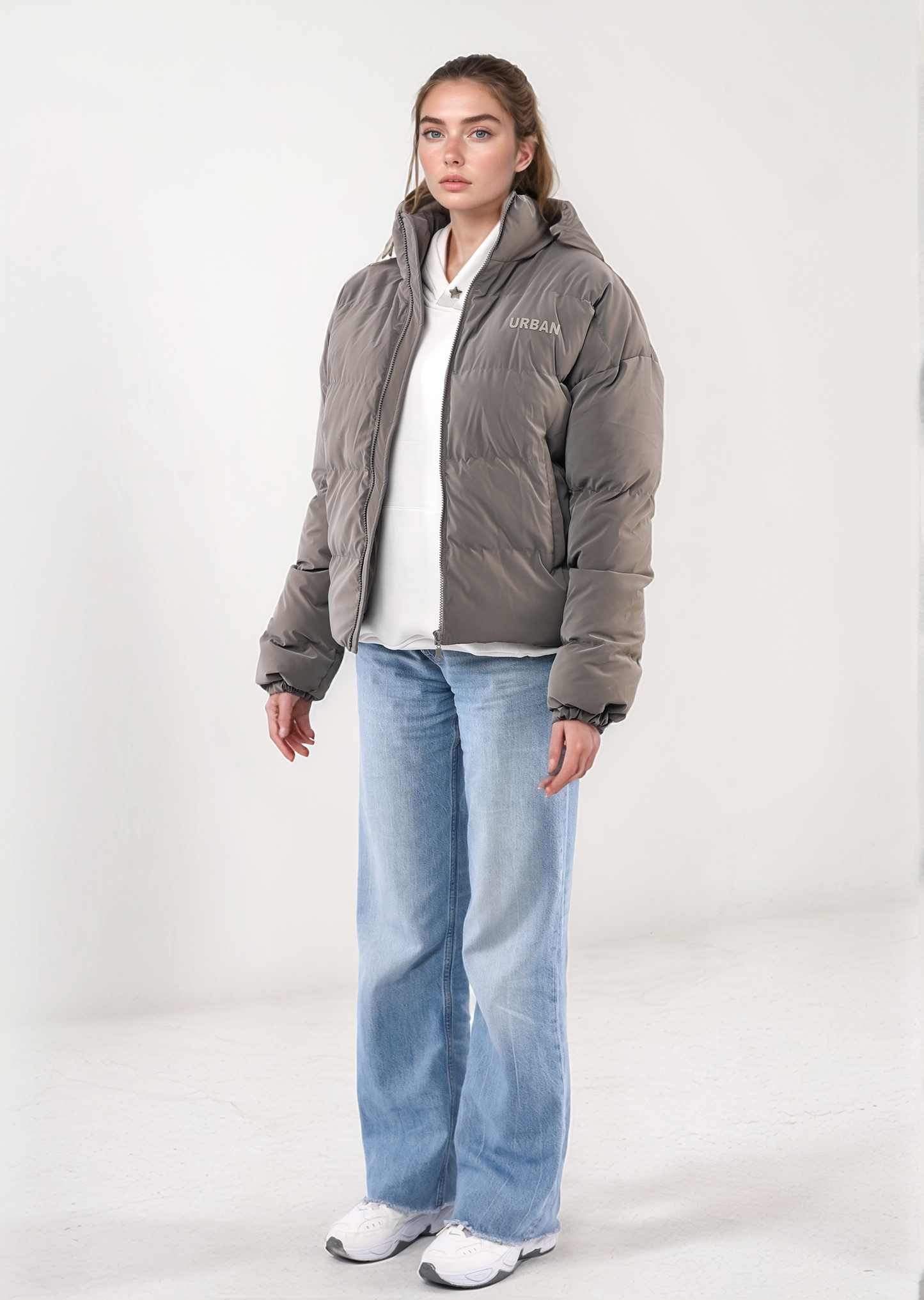 Gray Puffer Jacket