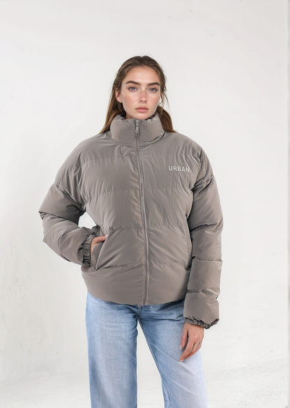 Gray Puffer Jacket