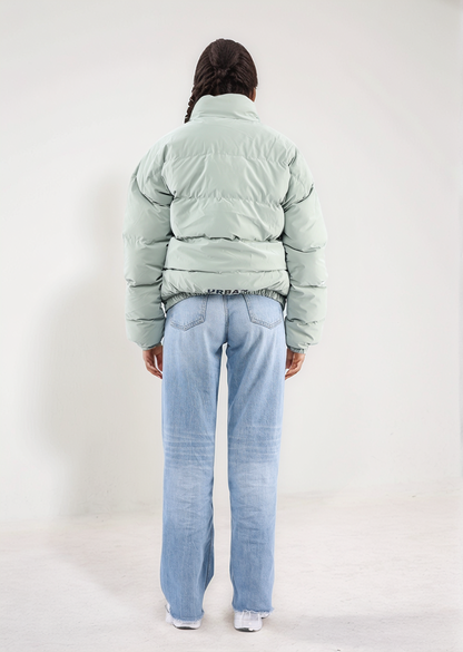 Pastel Green Puffer Jacket