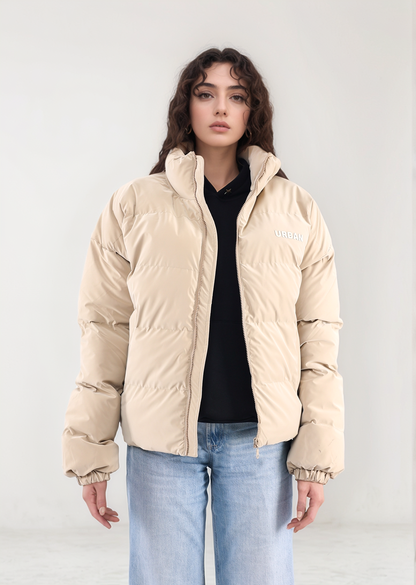 Beige Puffer Jacket