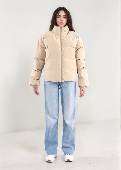 Beige Puffer Jacket