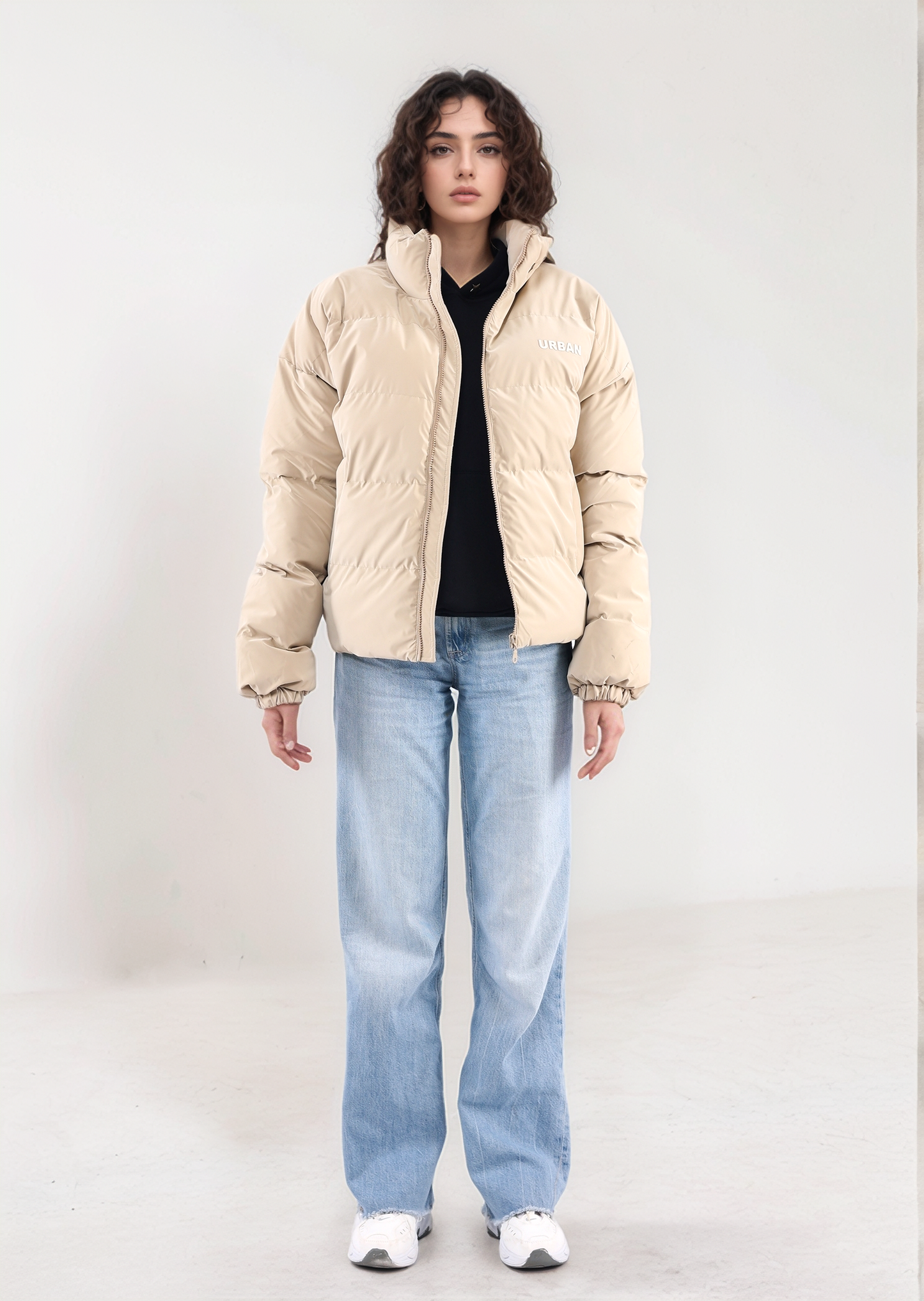 Beige Puffer Jacket