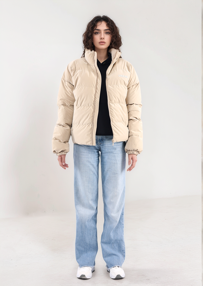 Beige Puffer Jacket