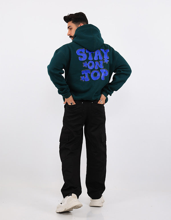 Stay On Top Oversize Hoodie Green