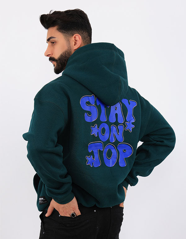 Stay On Top Oversize Hoodie Green