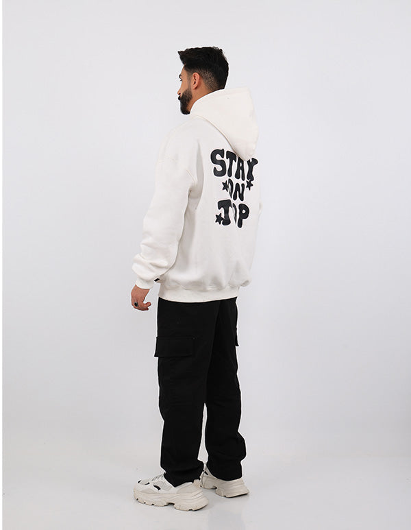 Stay On Top Oversize Hoodie Offwhite