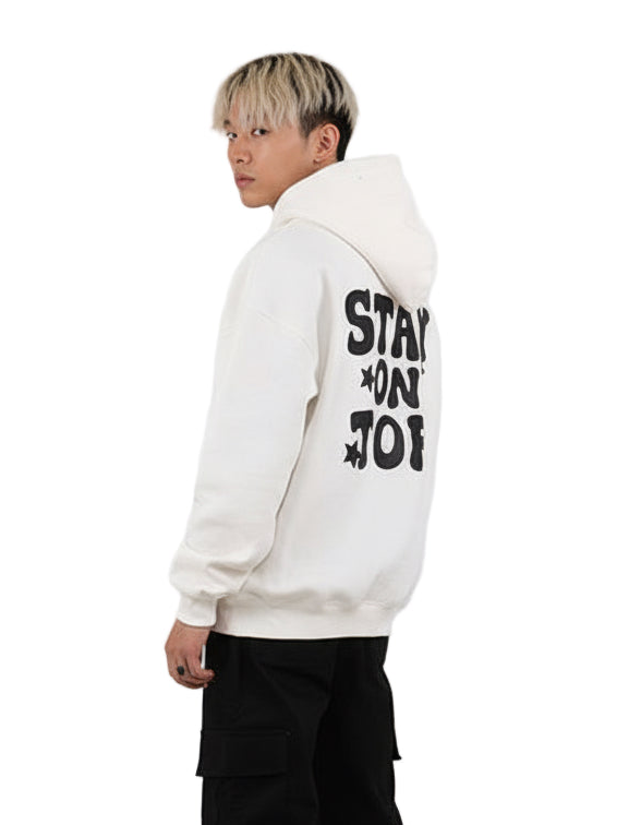 Stay On Top Oversize Hoodie Offwhite
