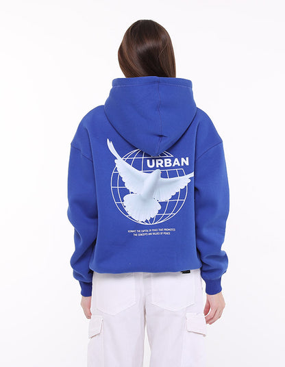 Proud To Be Kuwaiti Oversize Hoodie Blue