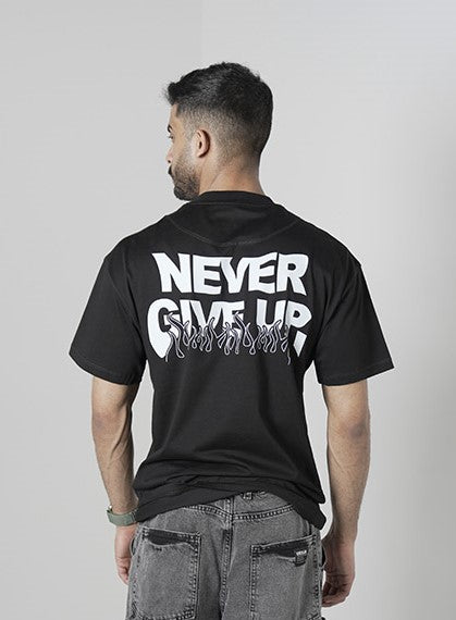 NEVER GIVE UP BLACK